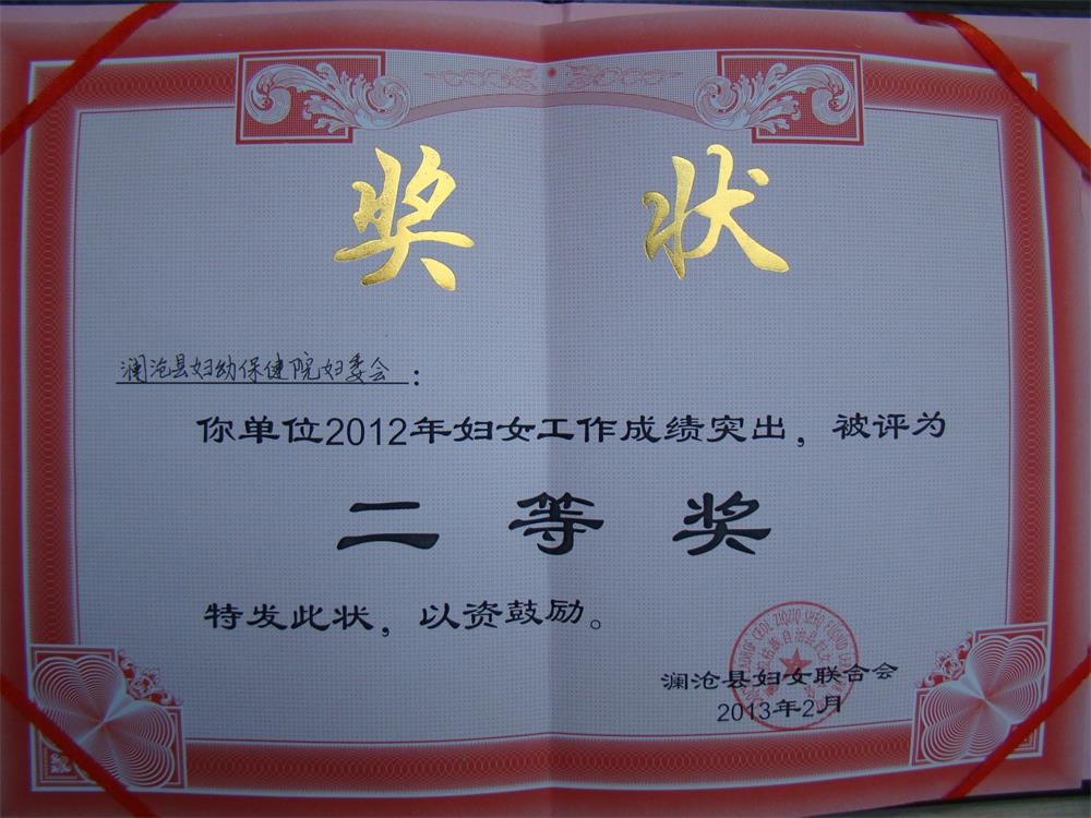 2012年各项荣誉