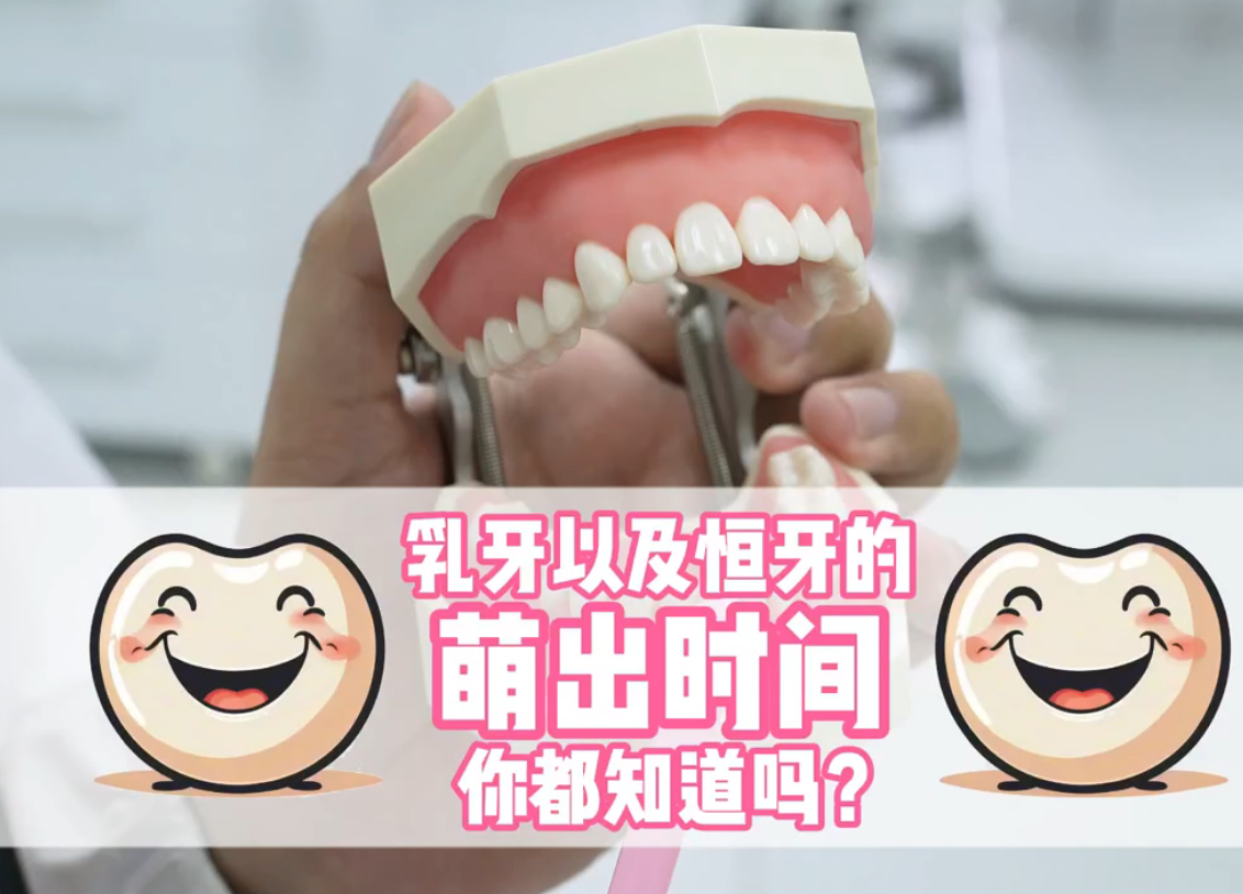 乳牙以及恒牙的萌出时间，你都知道吗？