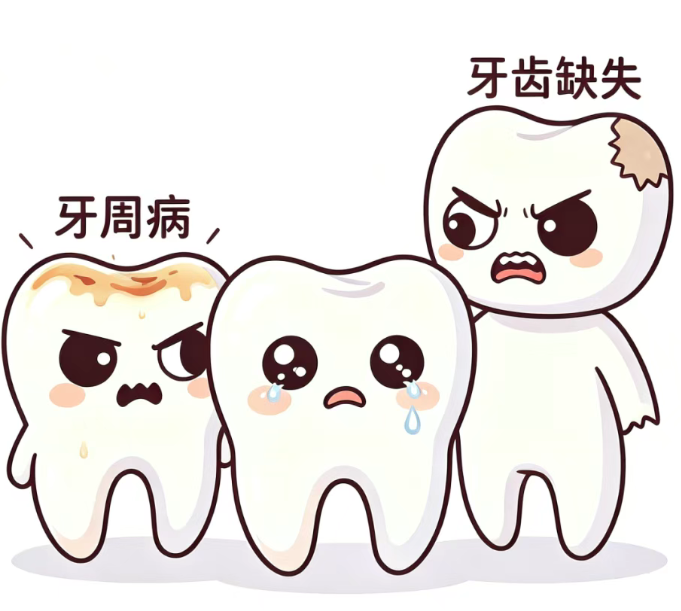 带您了解牙周病与牙齿缺失